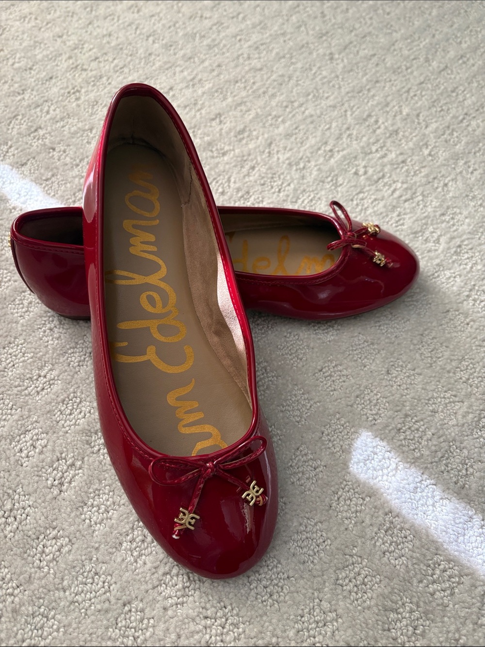 Sam Edelman Red Patent Ballet Flats